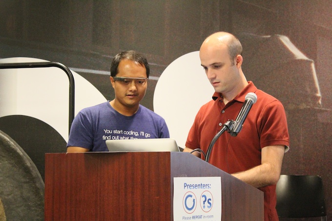 We even had a really slick Google Glass hackathon project.